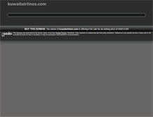 Tablet Screenshot of kuwaitairlines.com