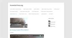 Desktop Screenshot of kuwaitairlines.org