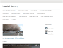 Tablet Screenshot of kuwaitairlines.org